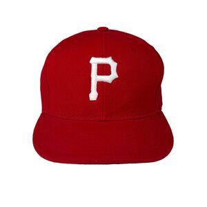 Pittsburgh Pirates Fitted Baseball Cap MLB Size 7 3/8 Red Fanwear Kipa